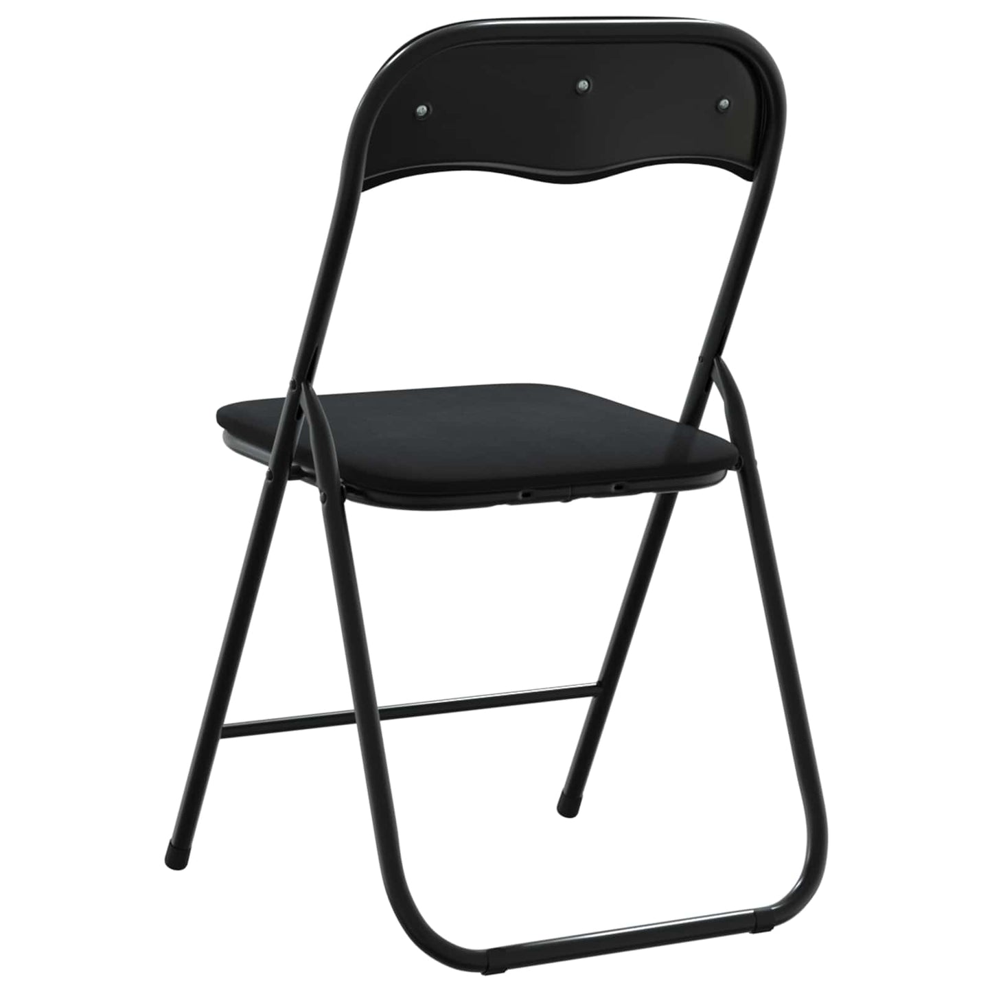 Sammenleggbart stol 2 pcs Svart 48 x 44 x 78 cm Fløyel