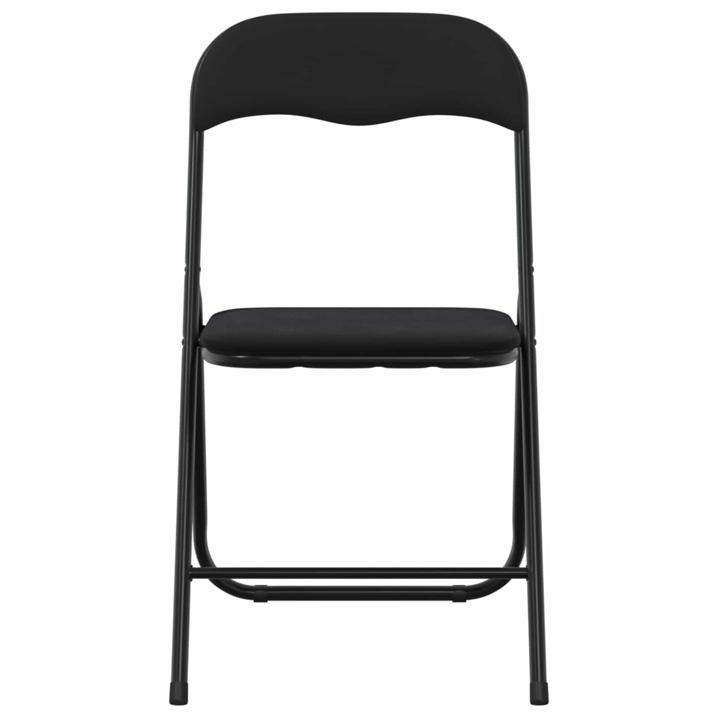 Sammenleggbart stol 2 pcs Svart 48 x 44 x 78 cm Fløyel