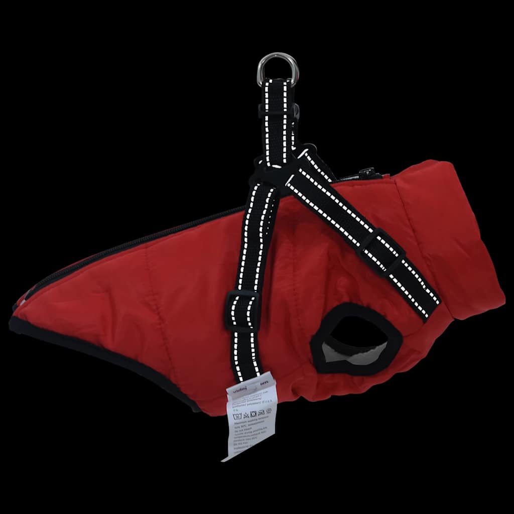 Hund Frakk Rød L32 Fleece og polyester