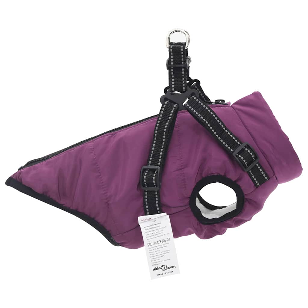 Hund Frakk Lilla L24 Fleece og polyester