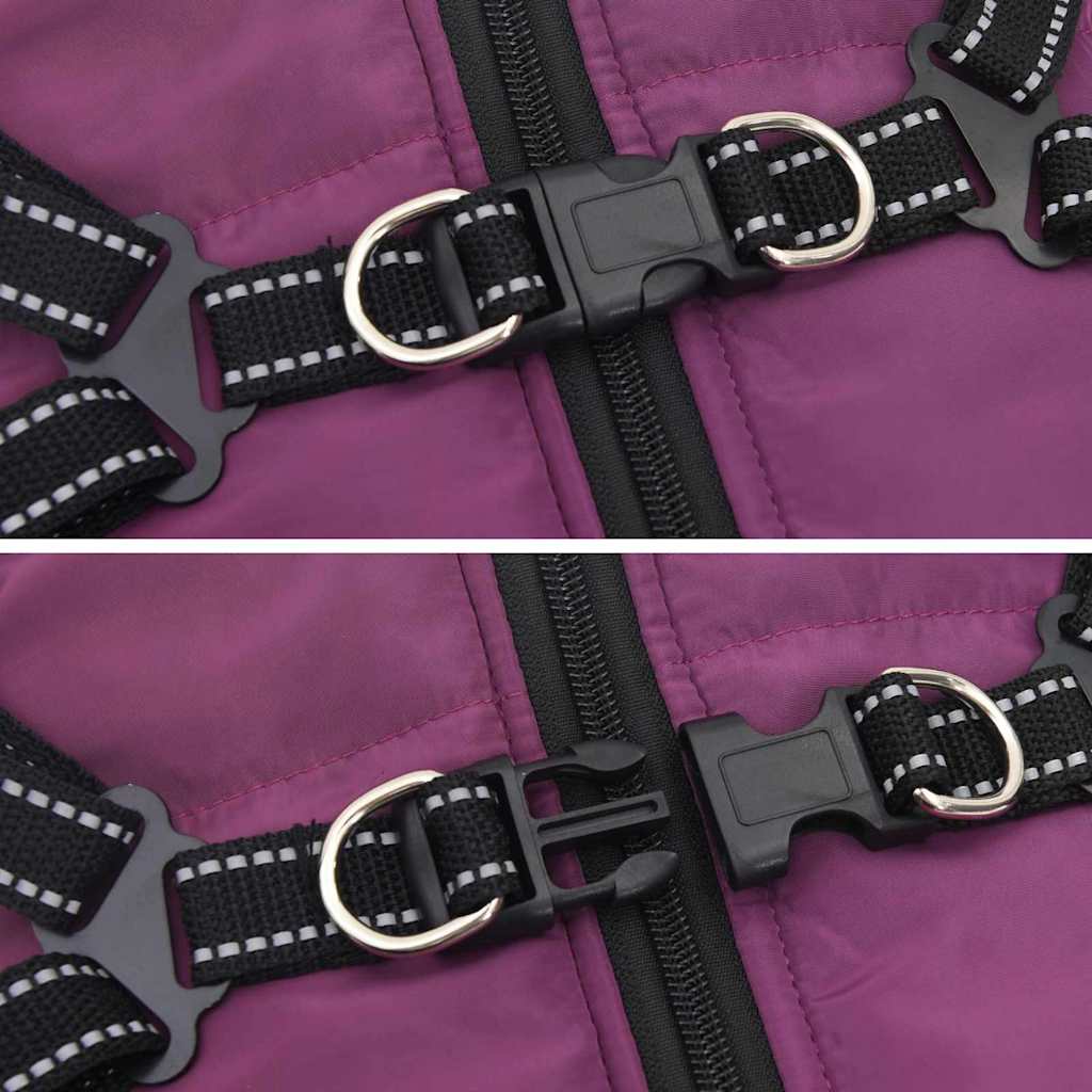Hund Frakk Lilla L28 Fleece og polyester