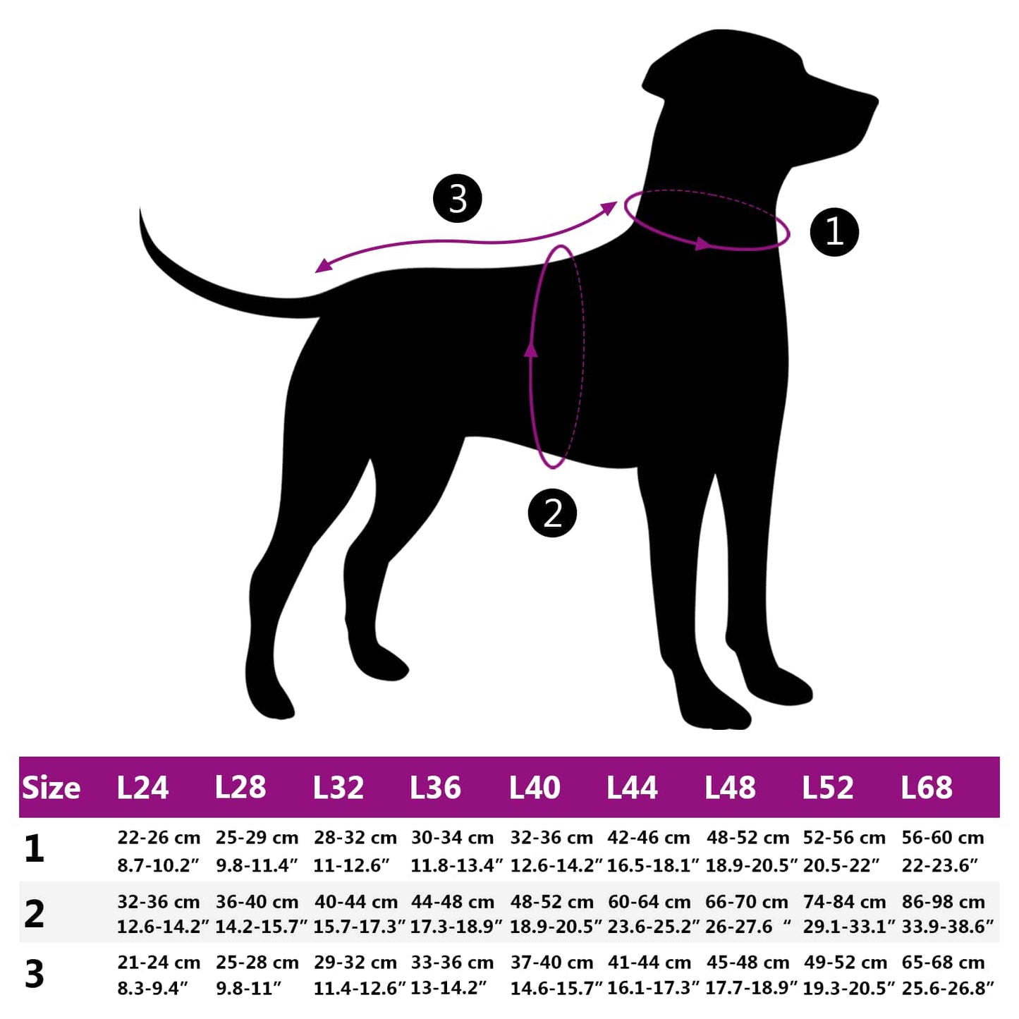Hund Frakk Svart L40 Fleece og polyester