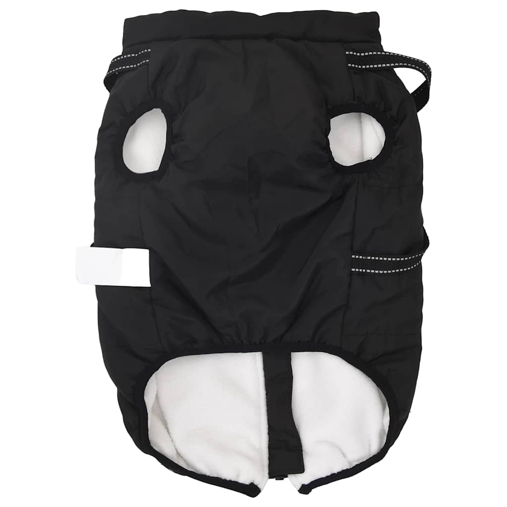 Hund Frakk Svart L48 Fleece og polyester