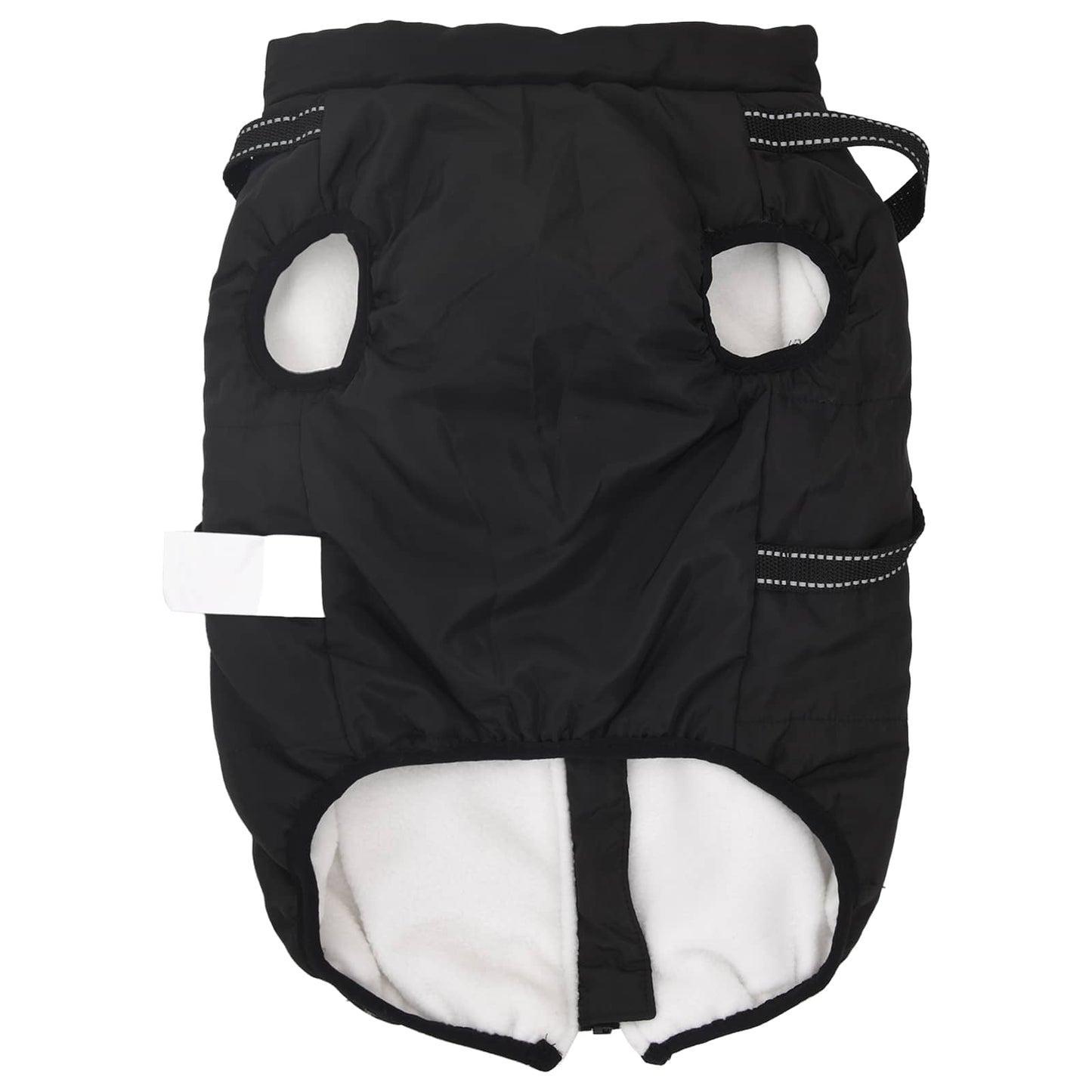 Hund Frakk Svart L68 Fleece og polyester