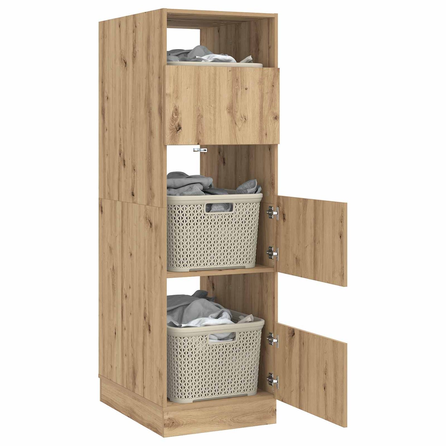 Vaskeromskap Artisan Eik 50 x 68 x 162 cm Konstruert tre
