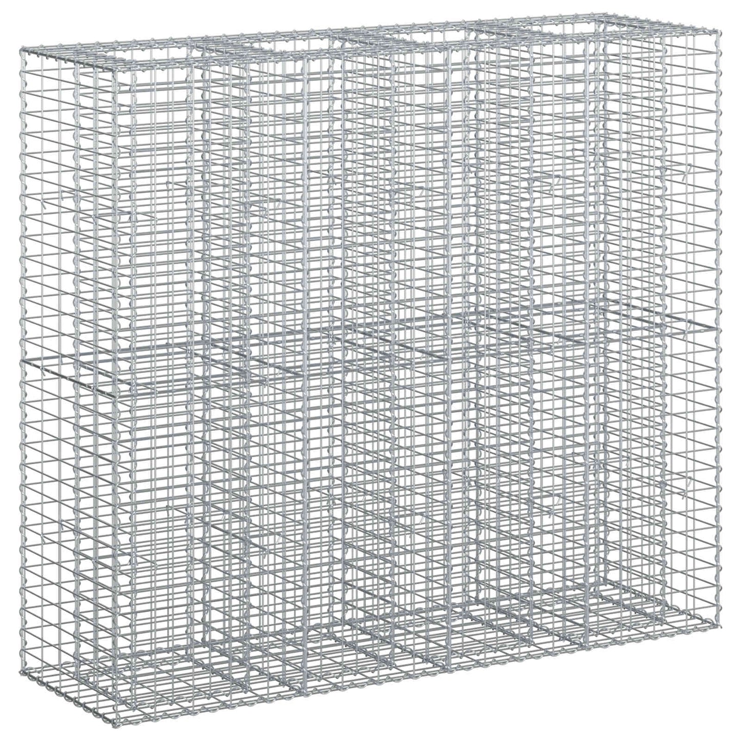 Gabion hevet seng 2 pcs sølv 170 x 50 x 150 cm Galvanisert Stål vidaXL