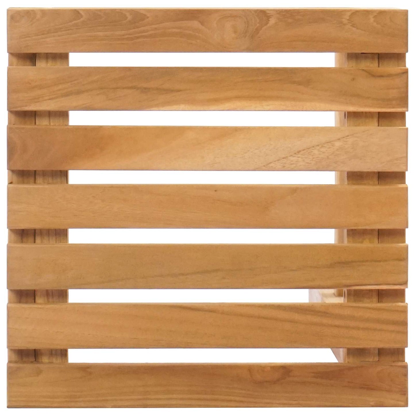 Barstol 2 pcs Naturlig Massivt Teaktre