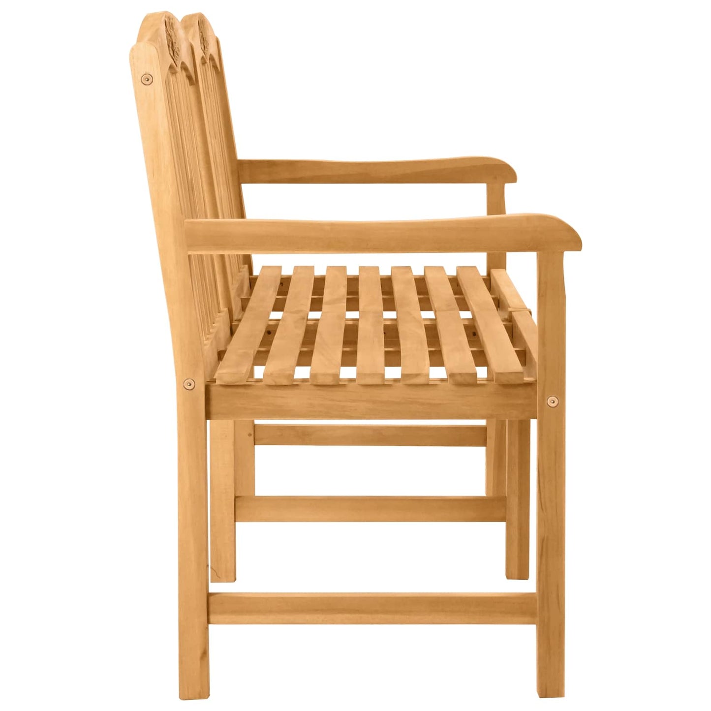 Håndlaget Rosebenk 179,5 x 61 x 90 cm Massivt Teaktre Naturlig
