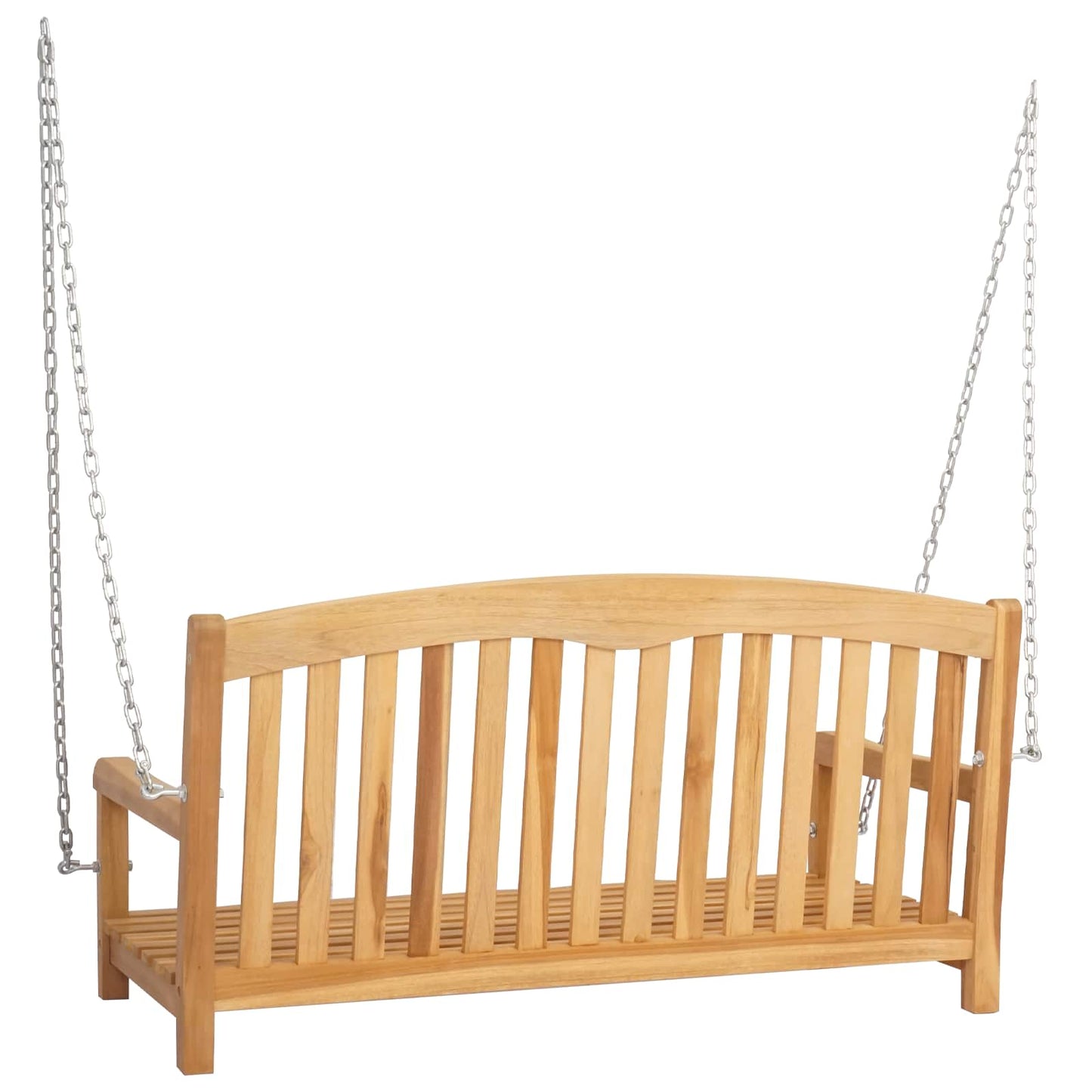 Svingbenk 114 x 61 x 61,5 cm Massivt Teaktre Naturlig
