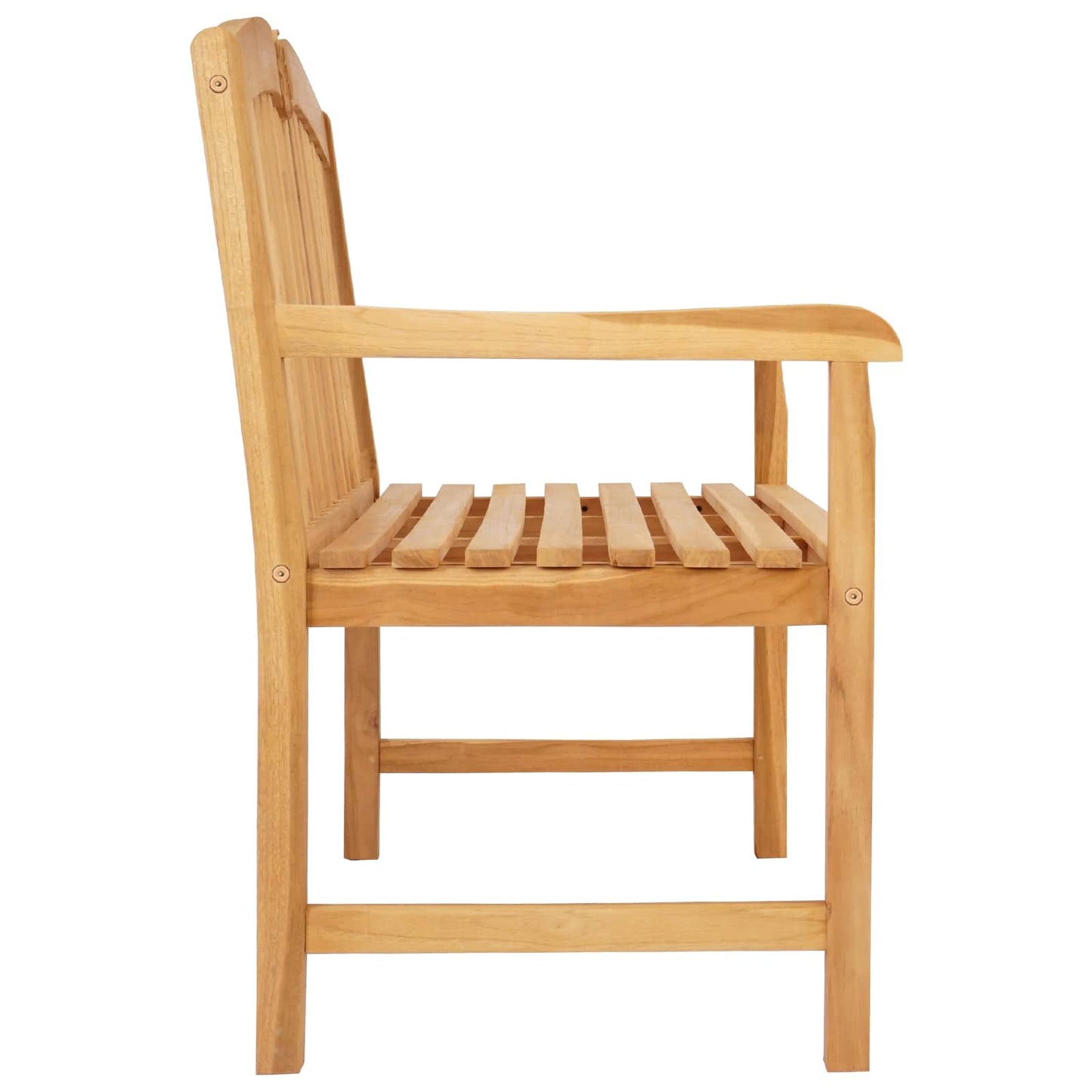 Håndlaget Rosebenk Naturlig 114 x 60 x 95 cm Massivt Teaktre