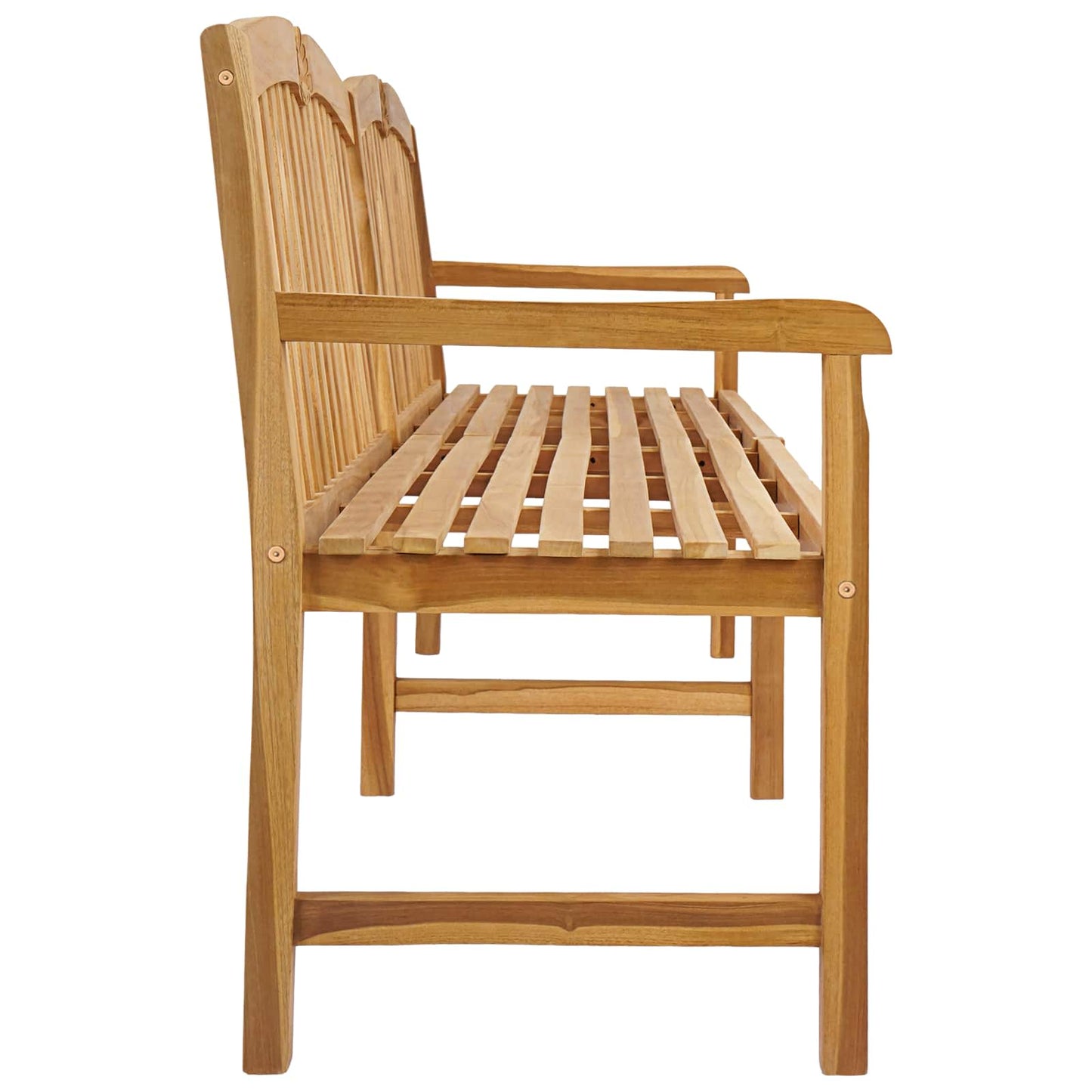Håndlaget Rosebenk 228 x 61 x 94,5 cm Massivt Teaktre Naturlig