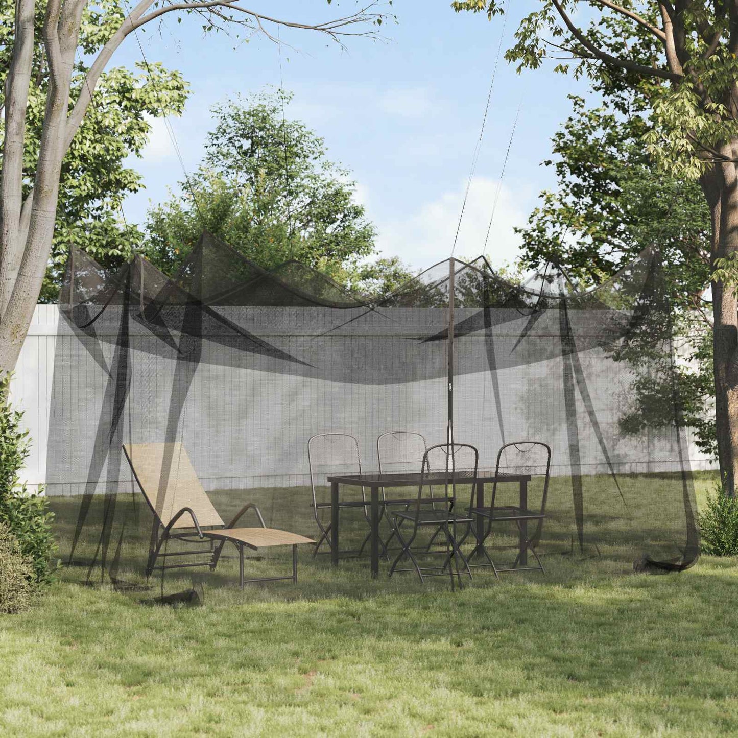 Hage Myggenett 156 Mesh Svart 3 x 4,5 x 2,5 m Polyester