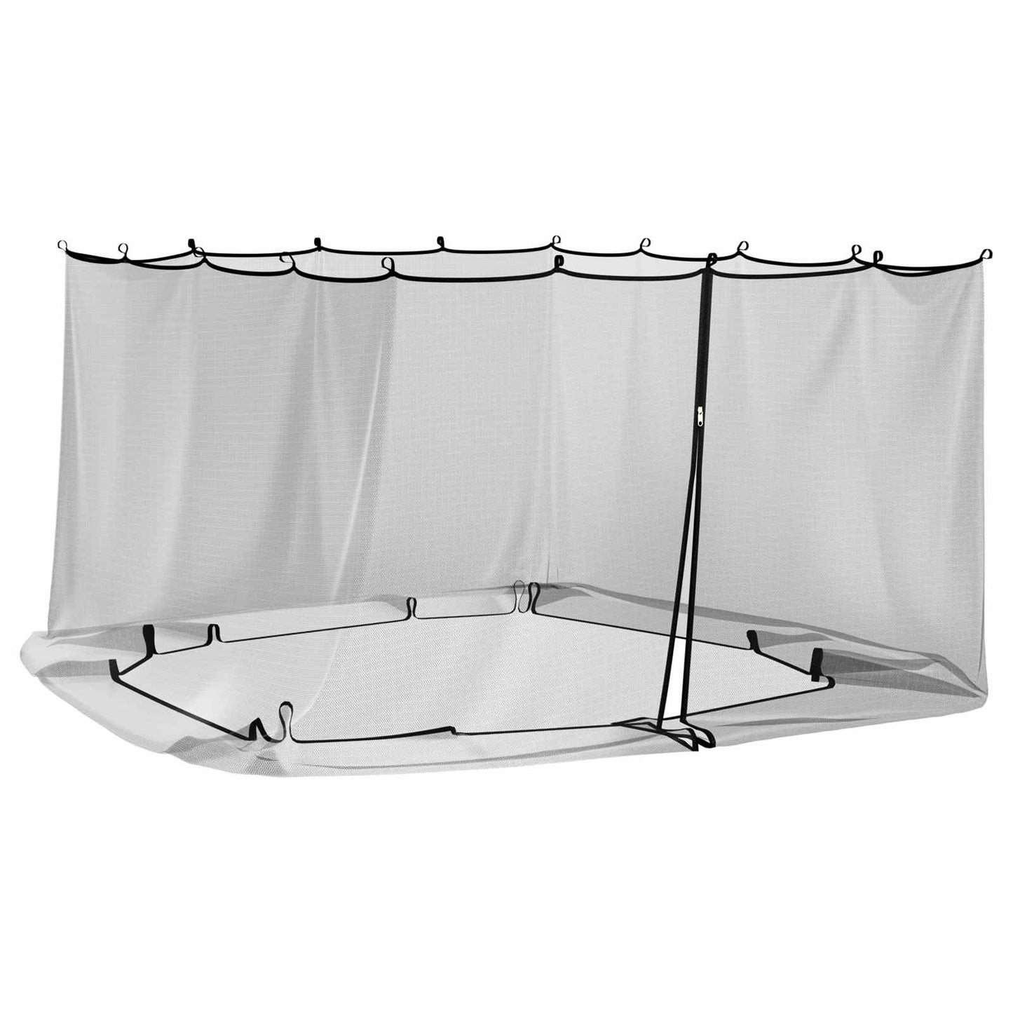 Myggnett for hagepavillon 220 mesh Svart 4,5 x 3 x 2 m