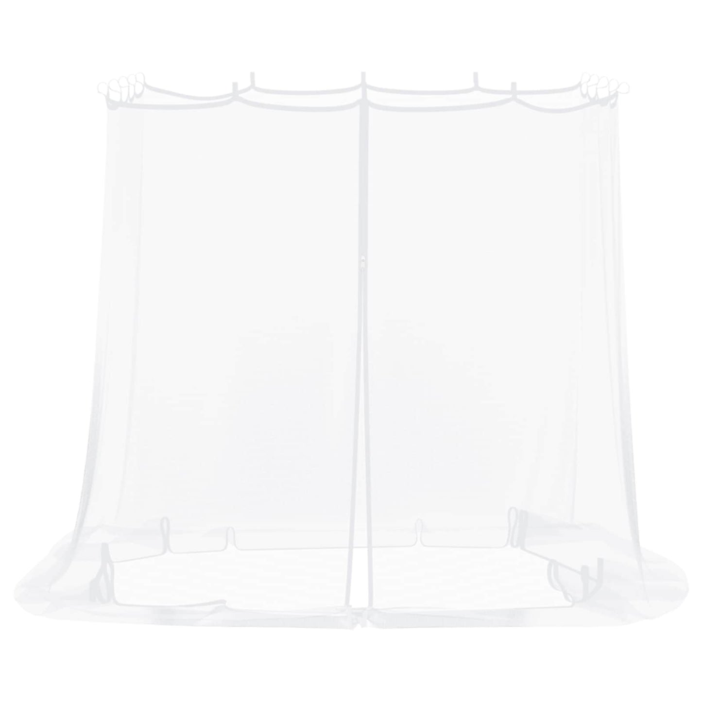Myggnett for hagepavillon 220 mesh Hvit 2 x 2 x 2 m Polyester