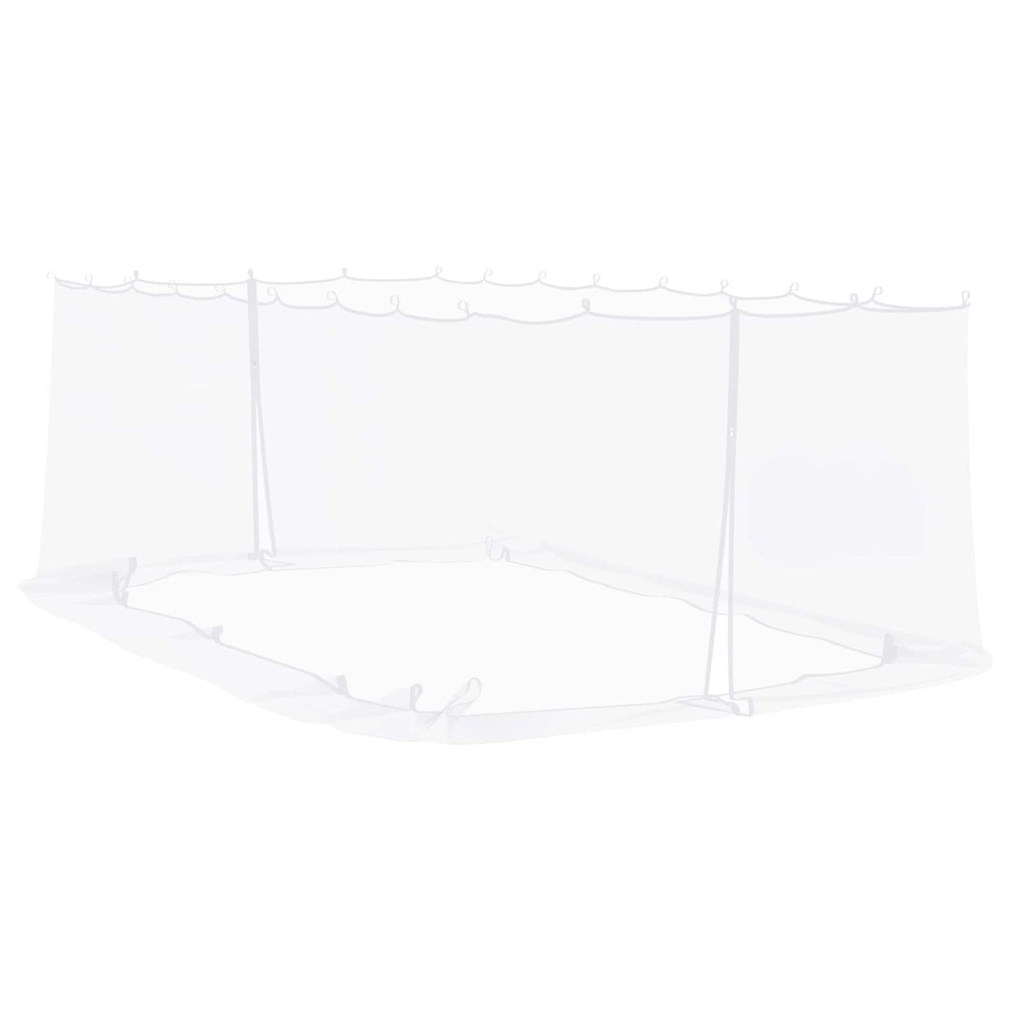 Myggnett for hagepavillon 220 mesh Hvit 6 x 3 x 2 m Polyester