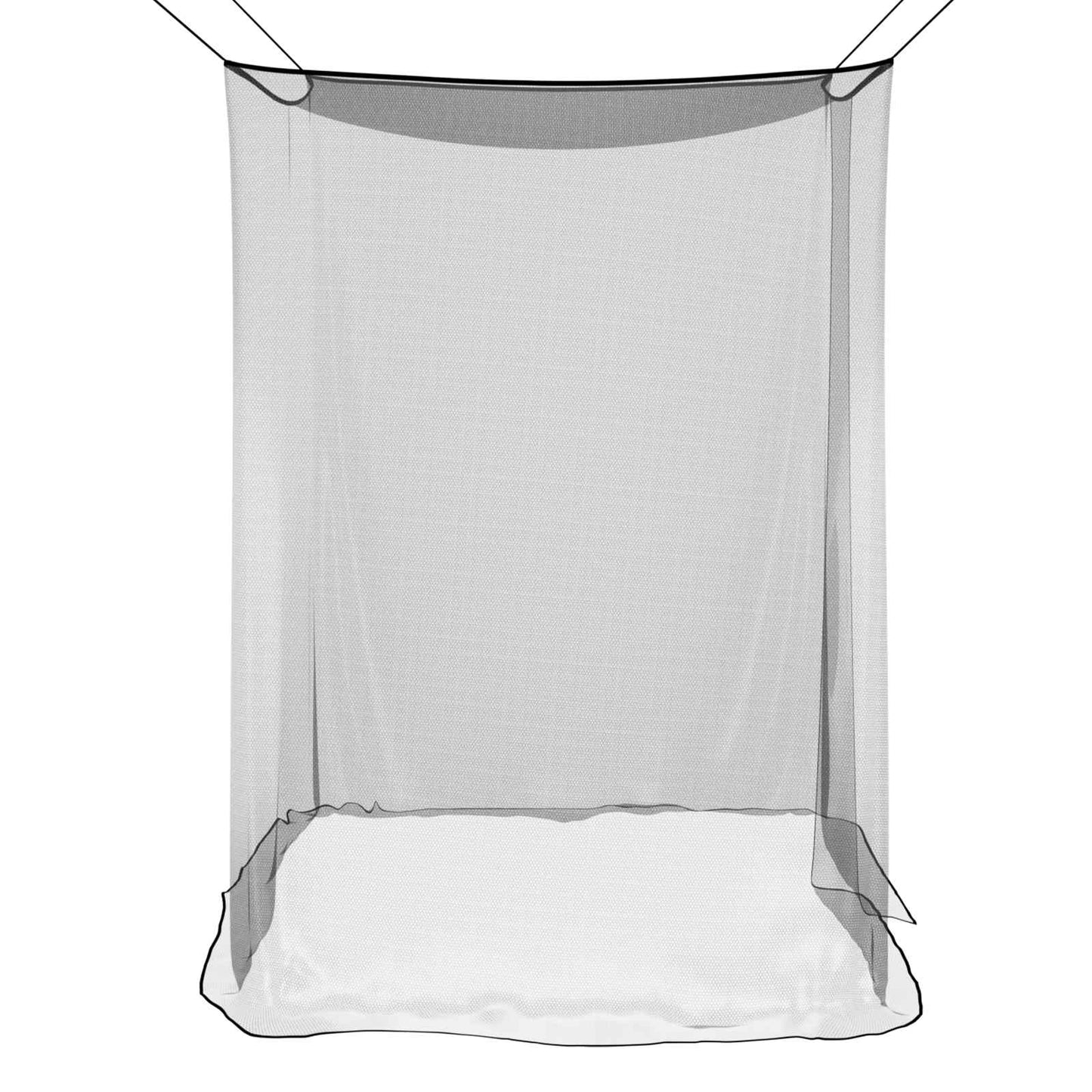 Myggnett for seng 156 mask Svart 220 x 120 x 150 cm Polyester