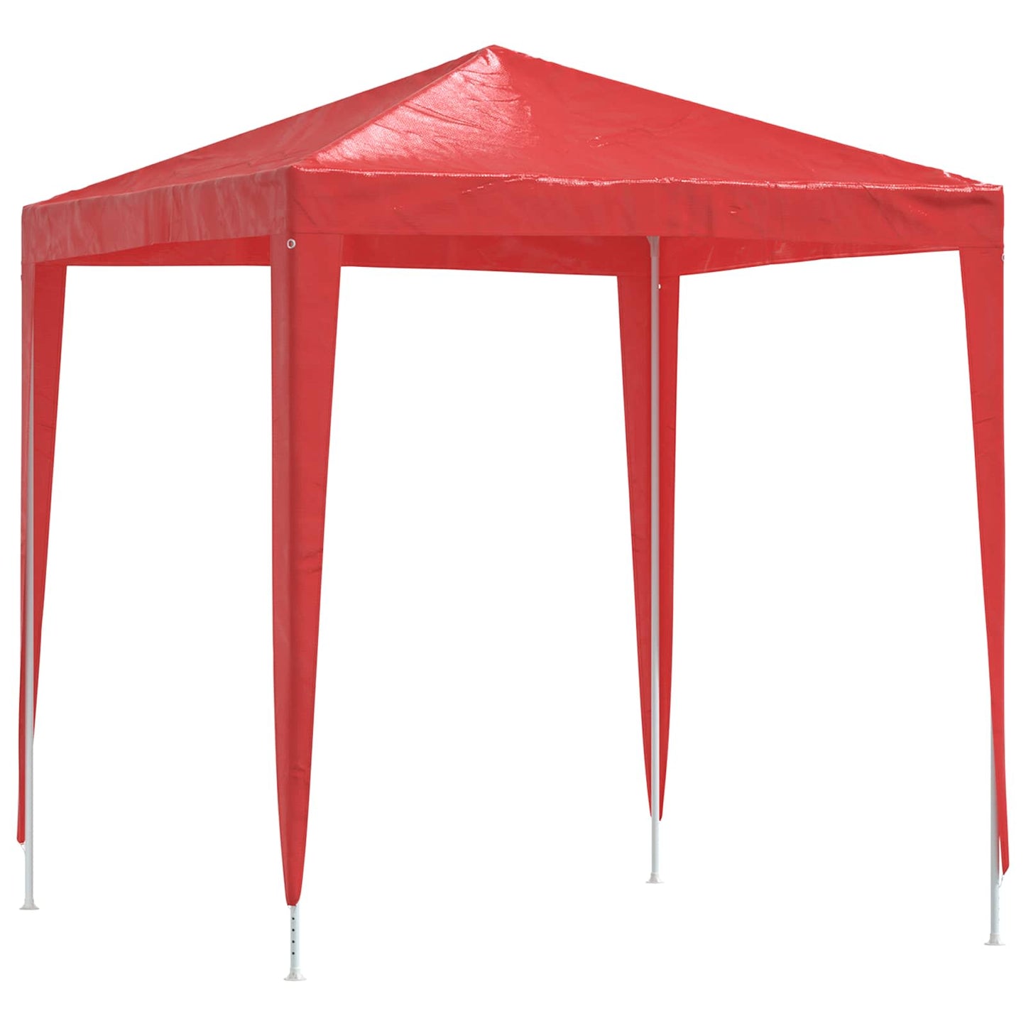 Partytelt 200 x 200 x 240 cm Rød PE og stål