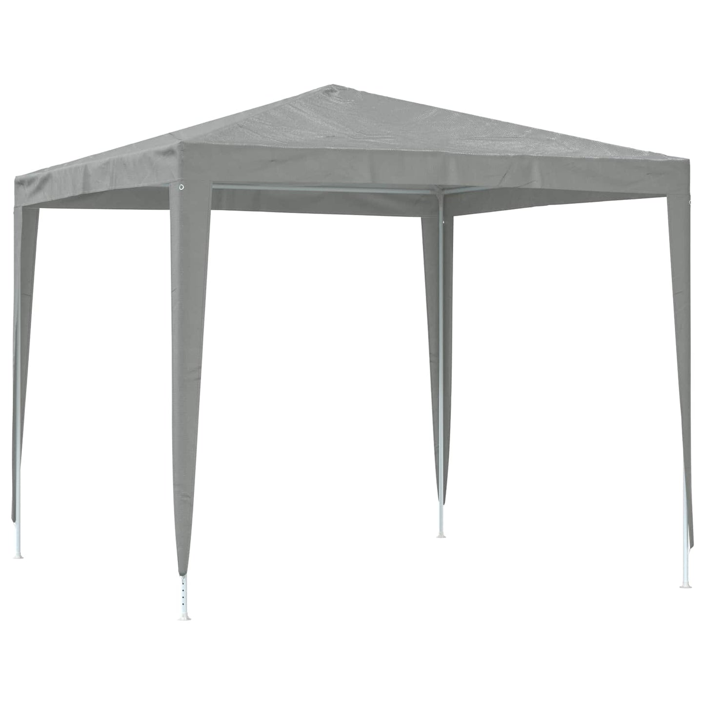 Partytelt 250 x 250 x 240 cm Lysegrå PE og stål