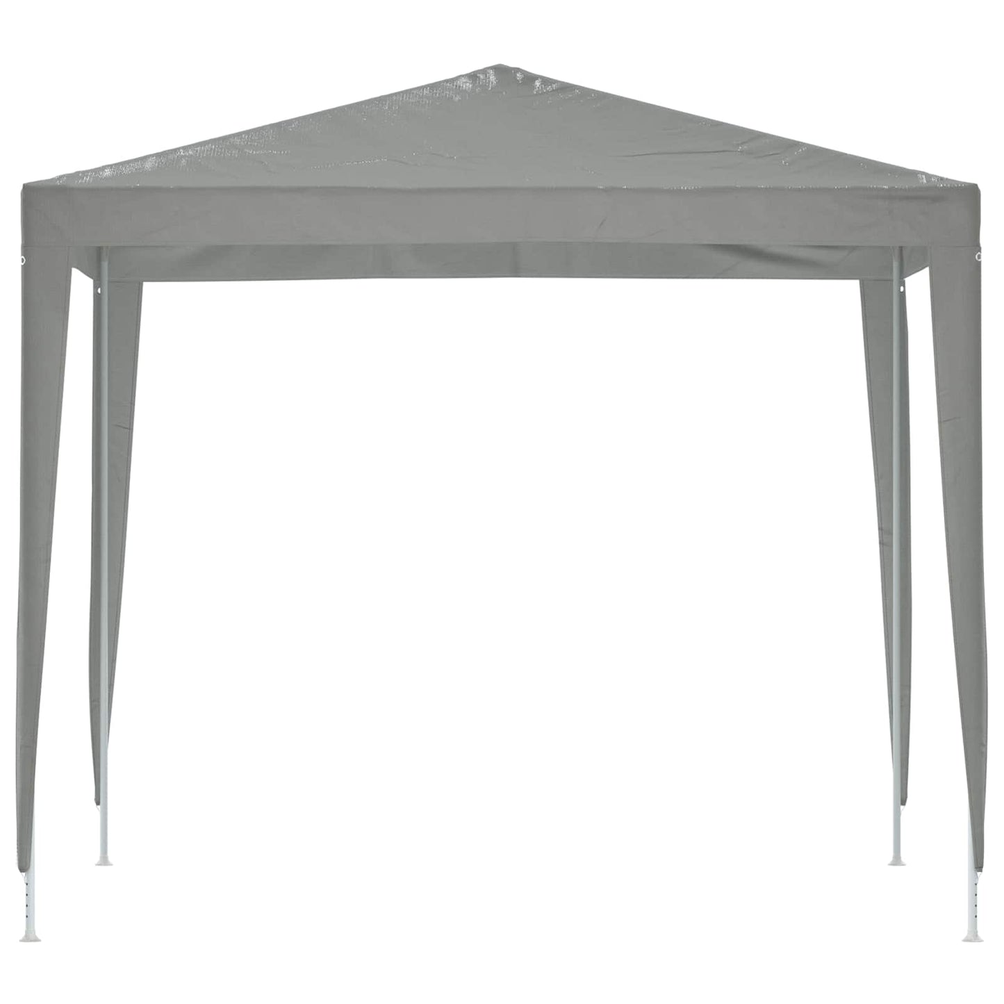 Partytelt 250 x 250 x 240 cm Lysegrå PE og stål