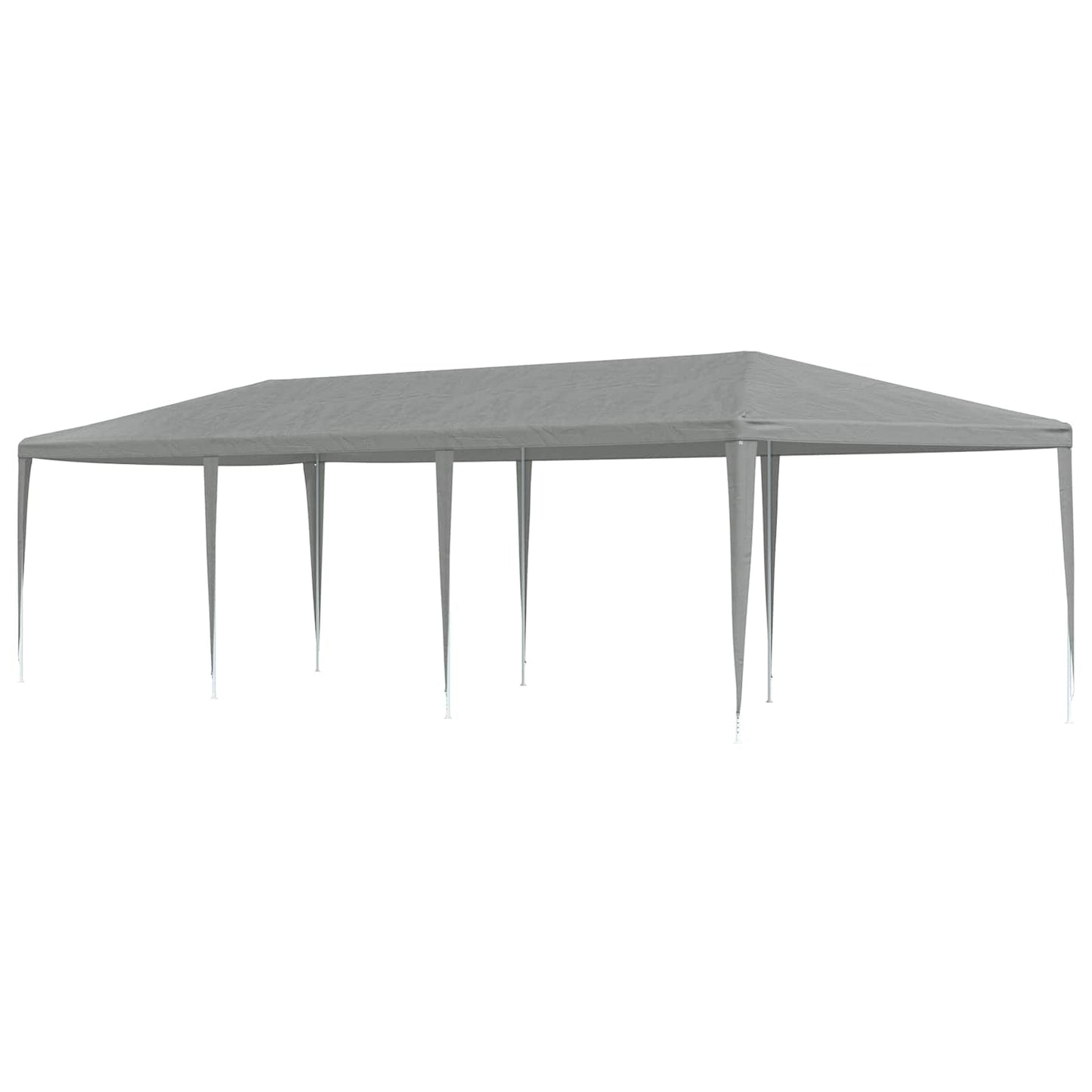 Partytelt Lysegrå 900 x 300 x 255 cm PE og stål