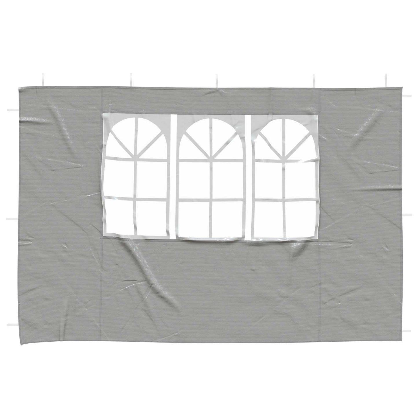 Party Telt Sidevegg 2 pcs 300 x 195 cm Lysegrå PE og stål