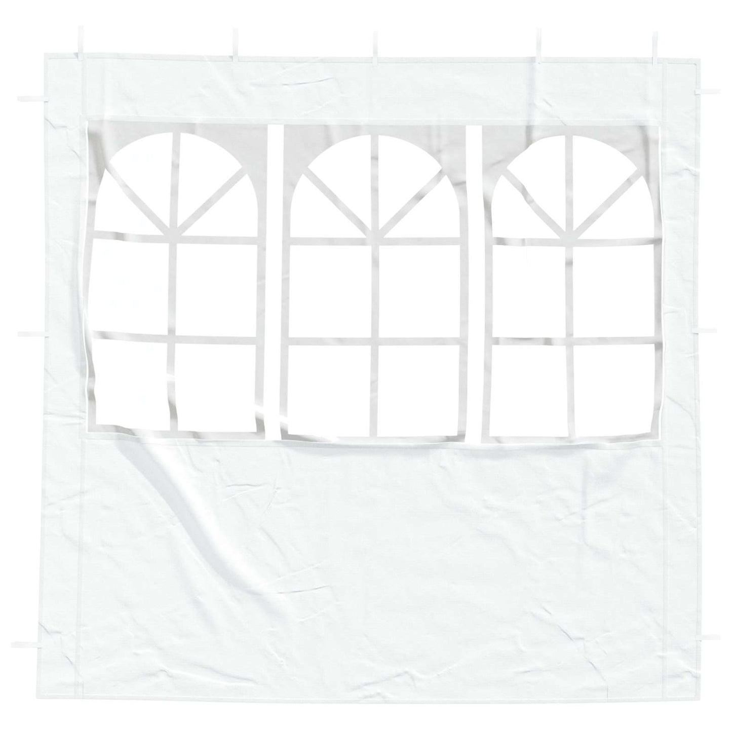 Party Telt Sidevegg 2 pcs 200 x 195 cm Hvit PE og stål