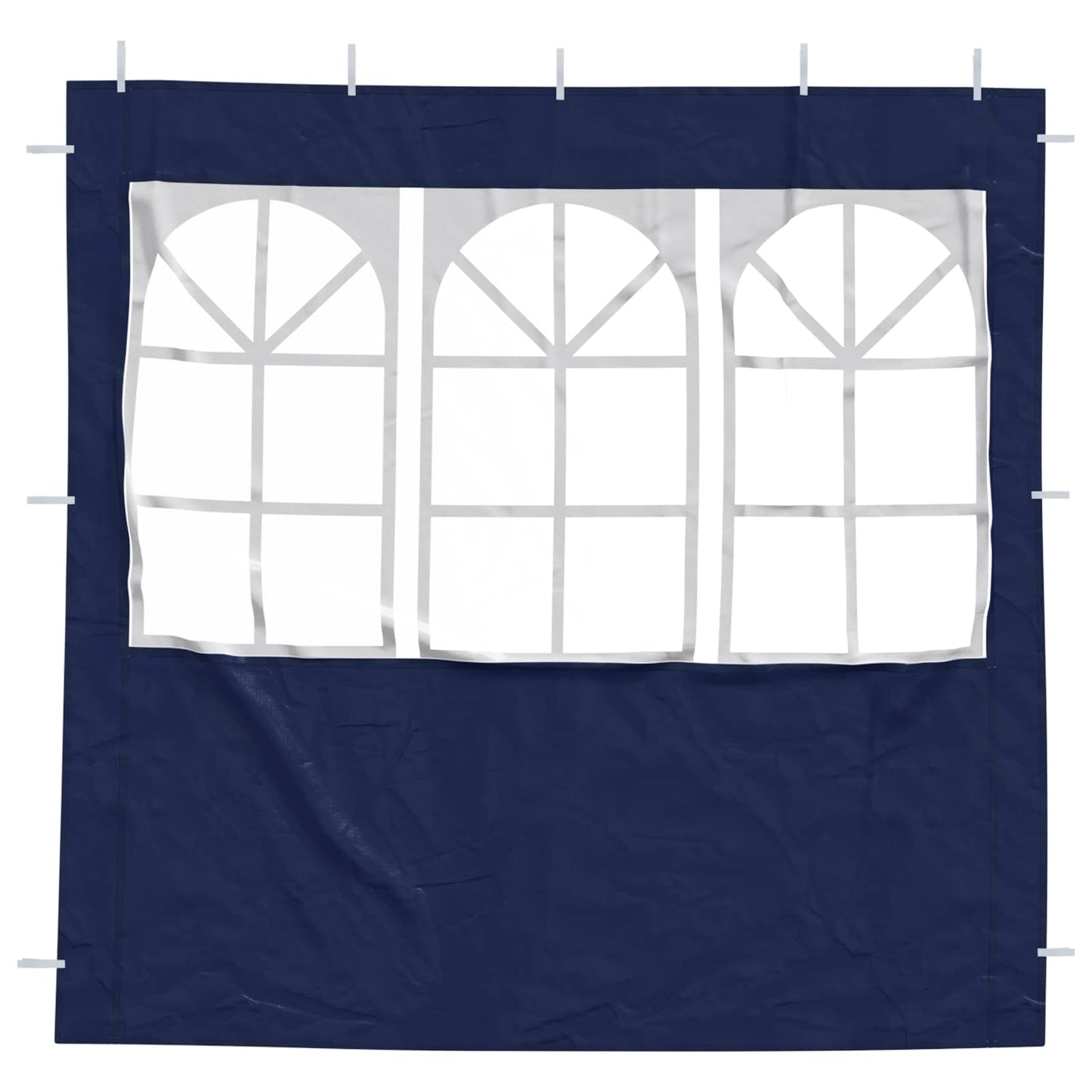 Party Telt Sidevegg 2 pcs 200 x 195 cm Blå PE og stål