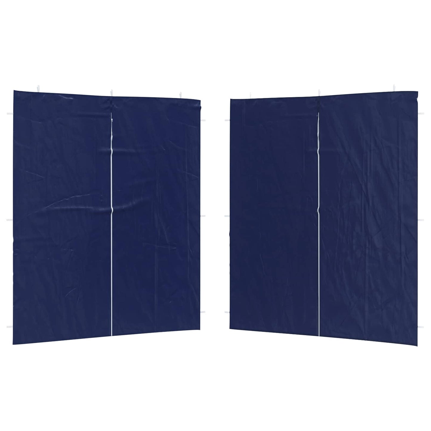 Party Telt Sidevegg 2 pcs Blå 200 x 195 cm PE og stål