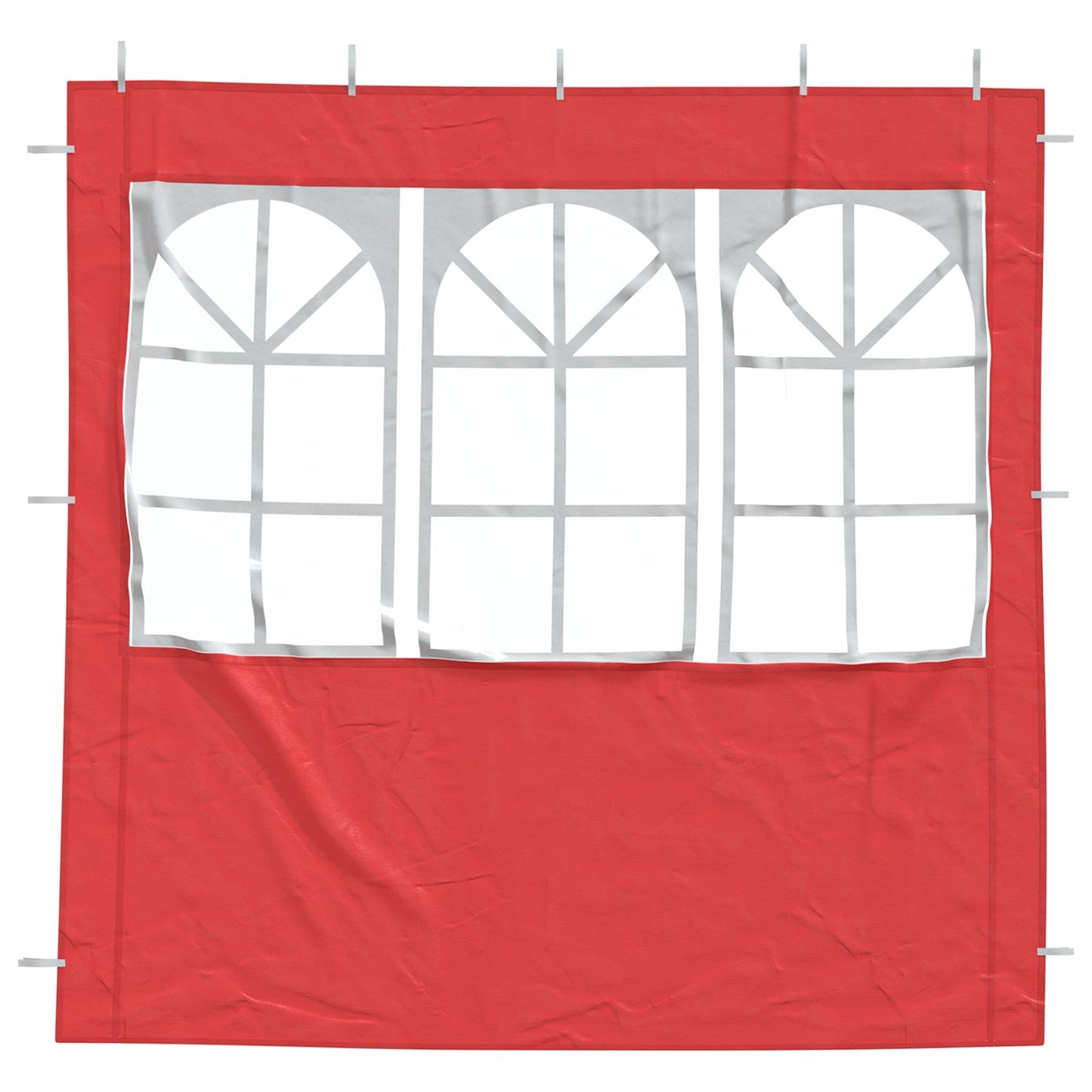 Party Telt Sidevegg 2 pcs 200 x 195 cm Rød PE og stål