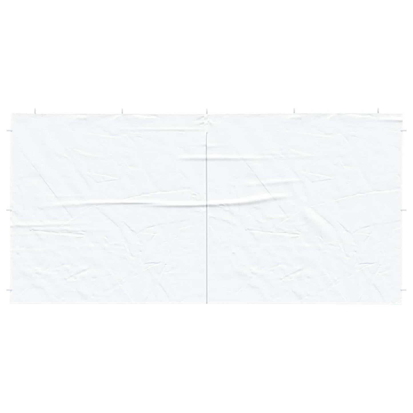 Party Telt Sidevegg 2 pcs Hvit 400 x 195 cm PE og stål