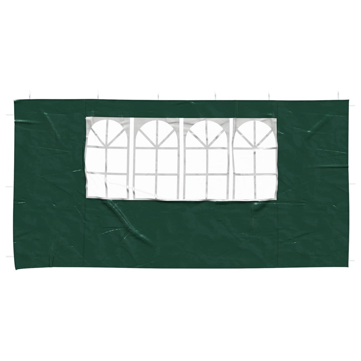 Party Telt Sidevegg 2 pcs 400 x 195 cm Grønn PE og stål
