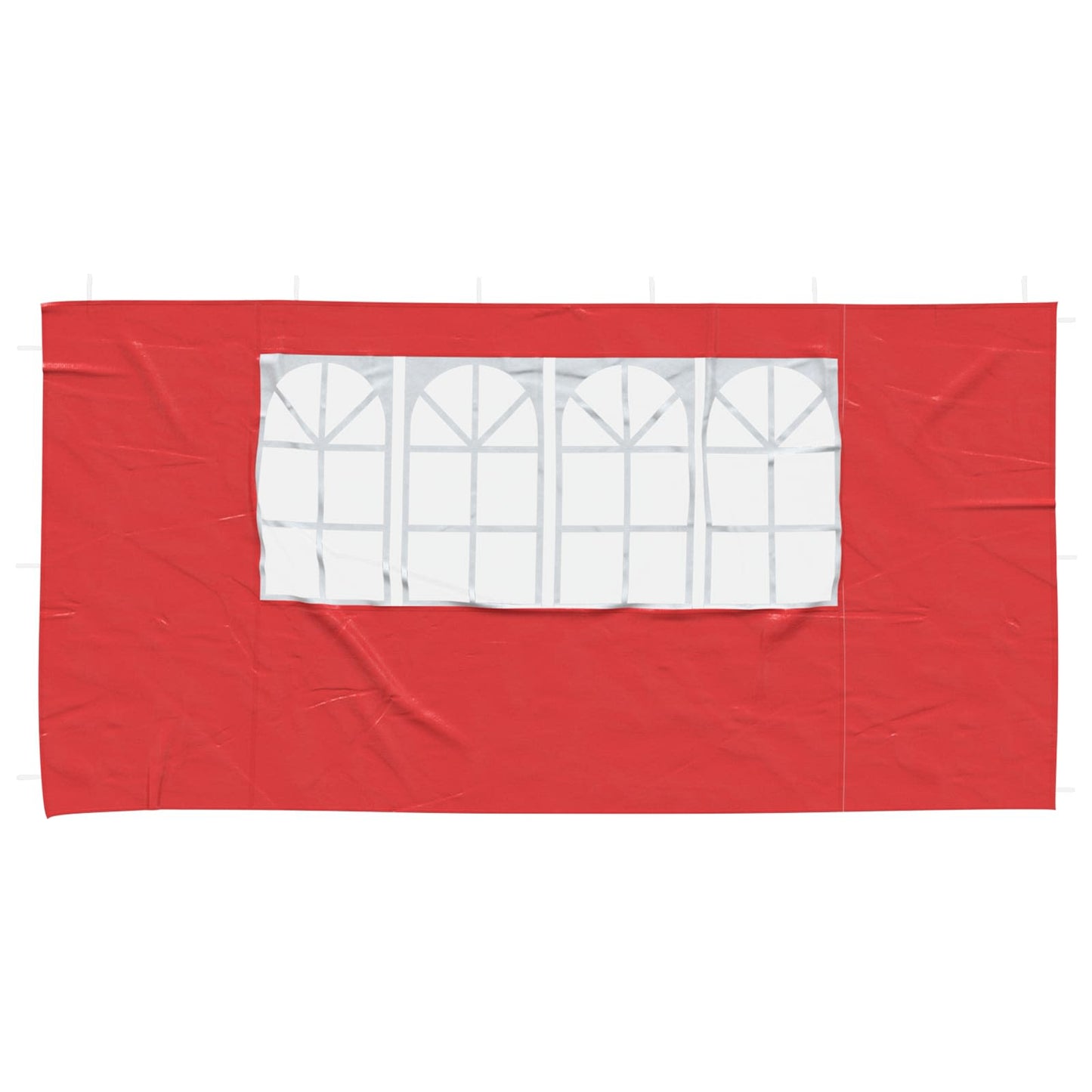 Party Telt Sidevegg 2 pcs 400 x 195 cm Rød PE og stål