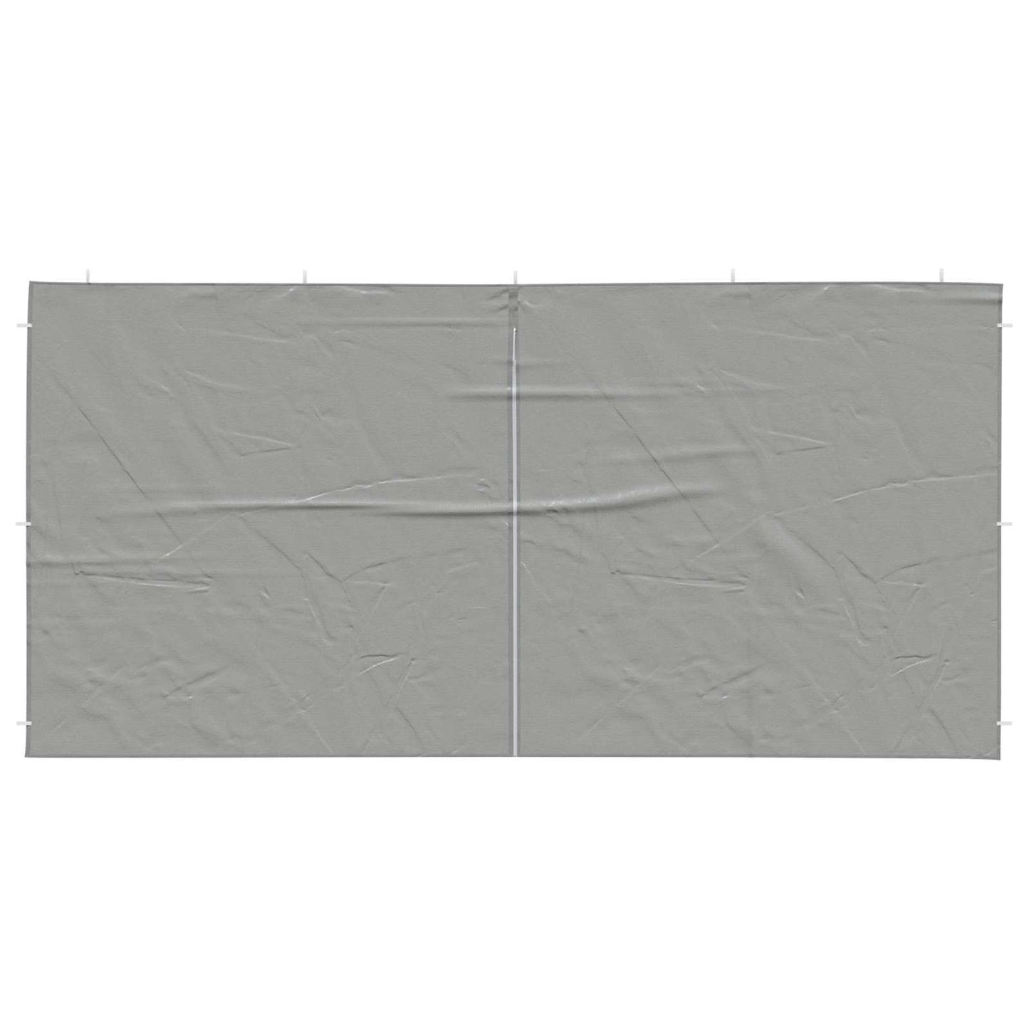 Party Telt Sidevegg 2 pcs Lysegrå 400 x 195 cm PE og stål