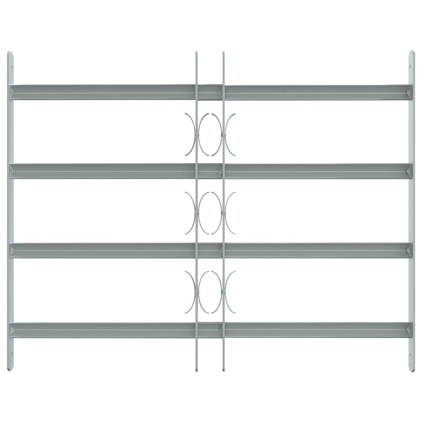 Sikkerhetsgitter for vinduer med 4 tverrbjelker 3 pcs