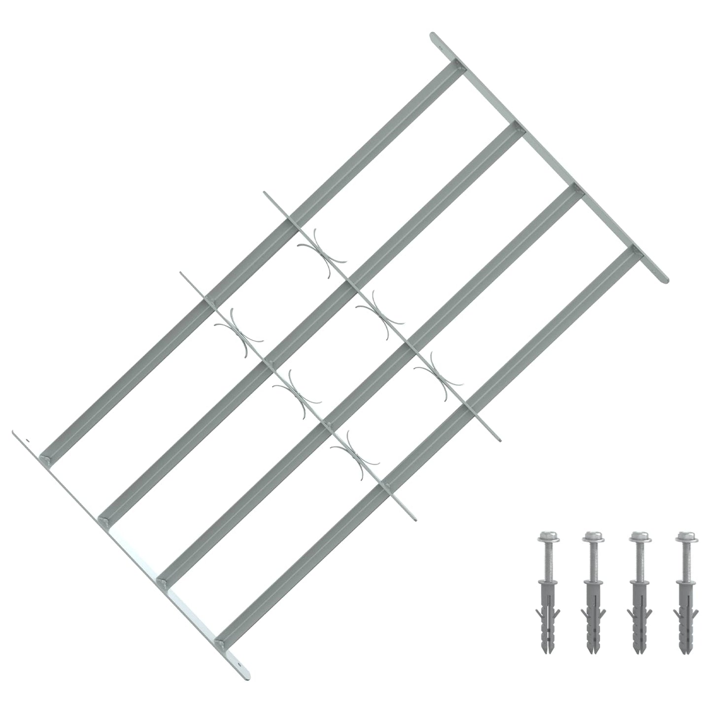 Sikkerhetsgitter for vinduer med 4 tverrbjelker 3 pcs
