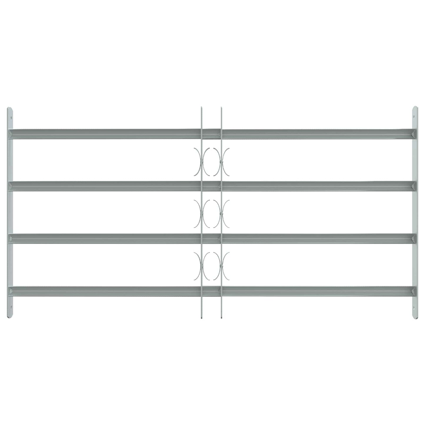 Sikkerhetsgitter for vinduer med 4 tverrbjelker 3 pcs