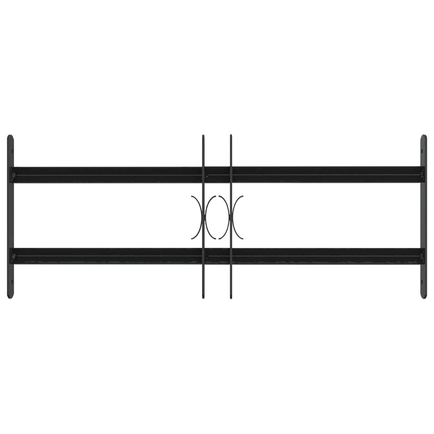 Sikkerhetsgitter for vinduer med 2 tverrbjelker 3 pcs 43-74 cm
