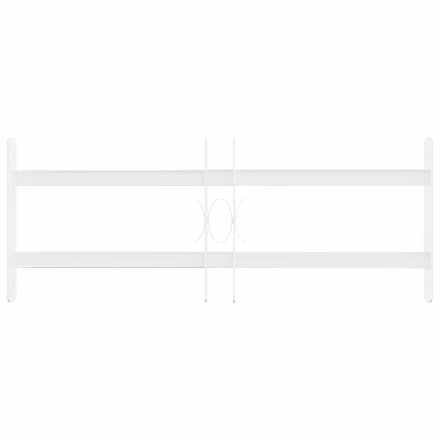 Sikkerhetsgitter for vinduer med 2 tverrbjelker 43-74 cm
