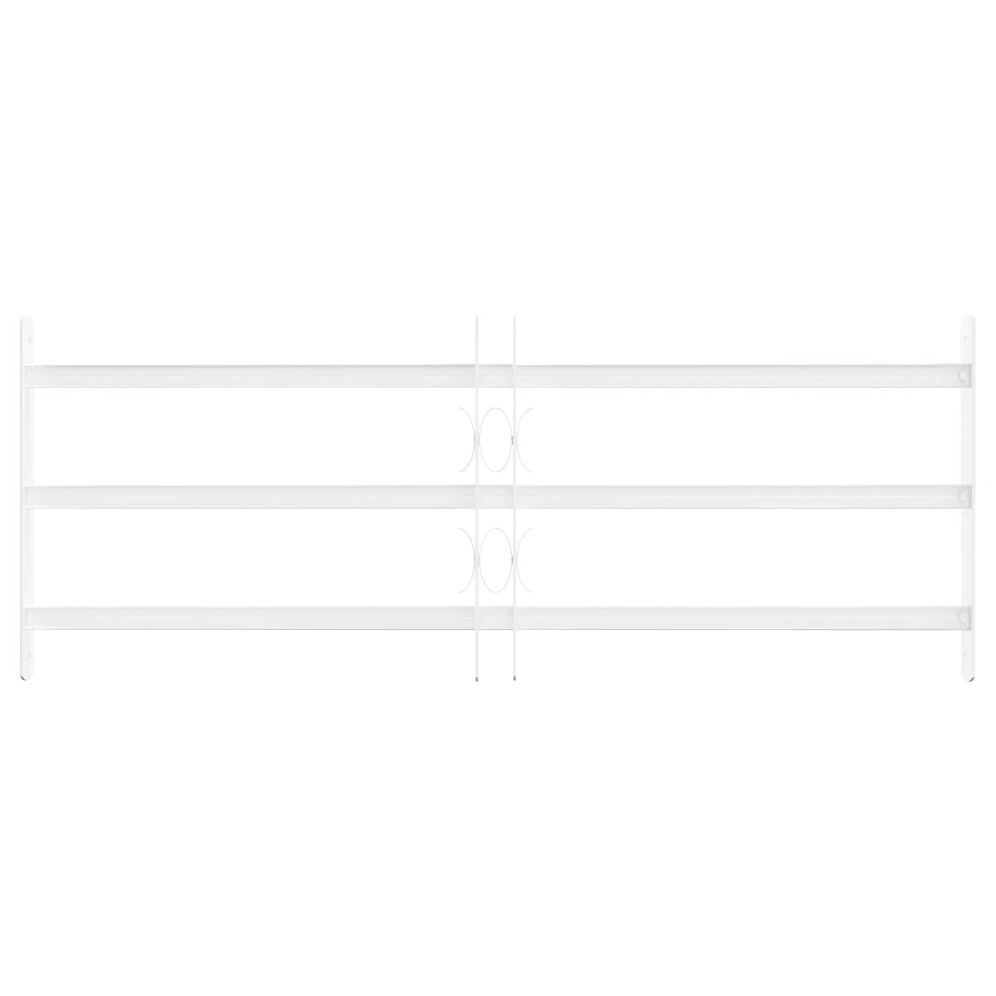 Sikkerhetsgitter for vinduer med 3 tverrbjelker 63-114 cm