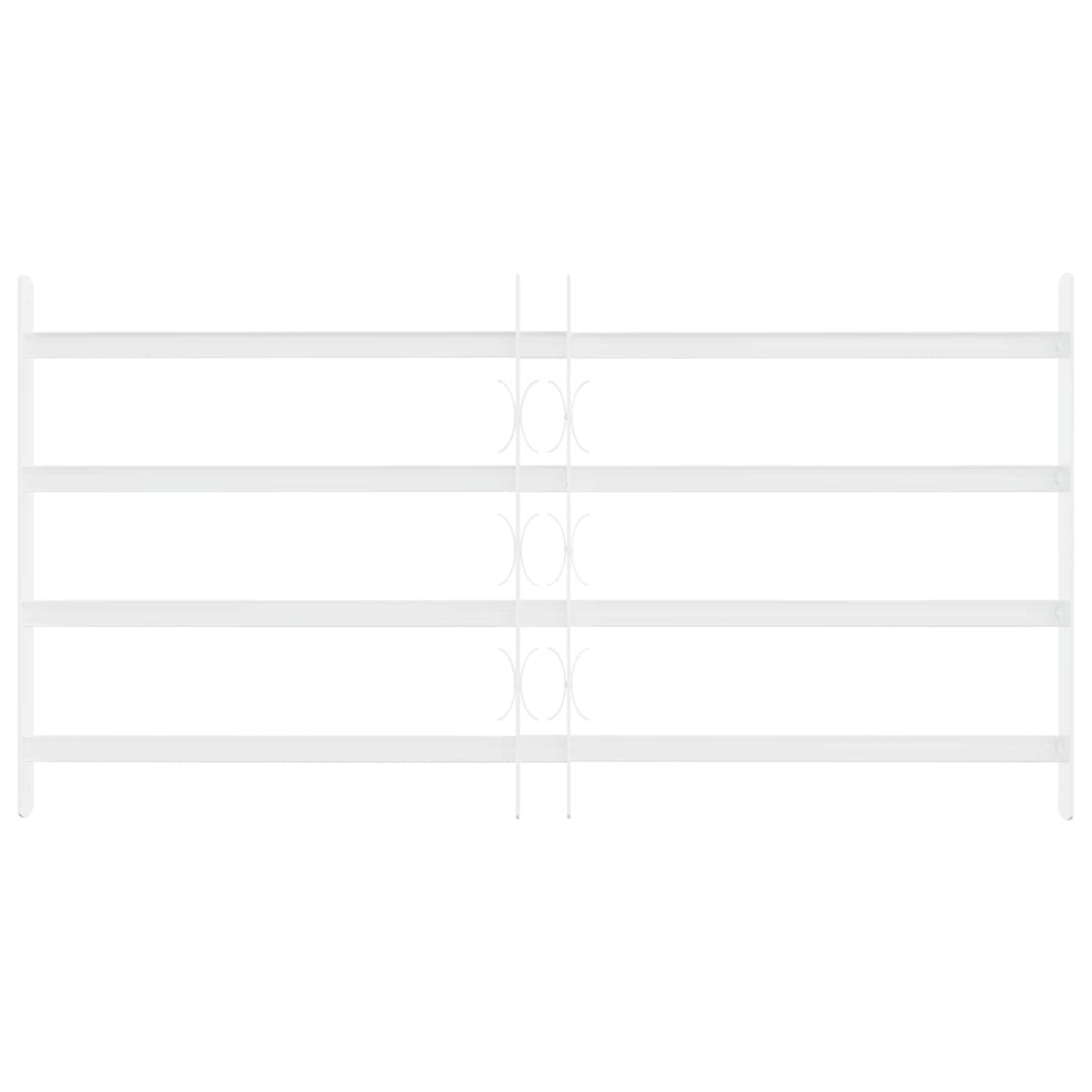 Sikkerhetsgitter for vinduer med 4 tverrbjelker 63-114 cm
