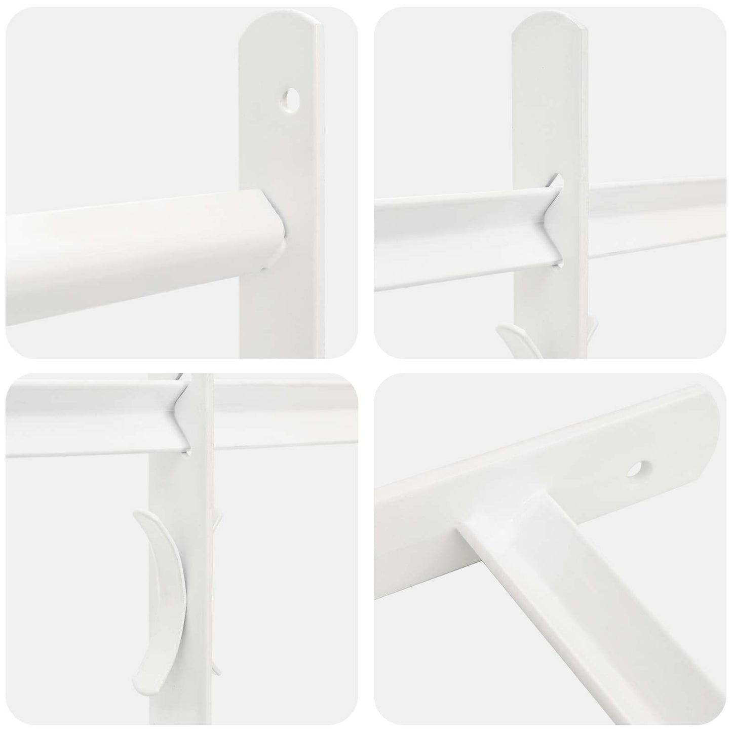 Sikkerhetsgitter for vinduer med 4 tverrbjelker 3 pcs 43-74 cm