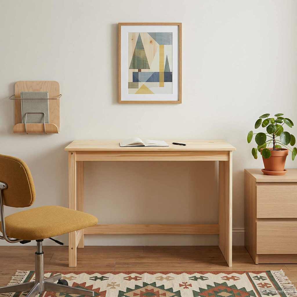 Skrivebord Brun 112 x 50 x 75 cm Massiv furu