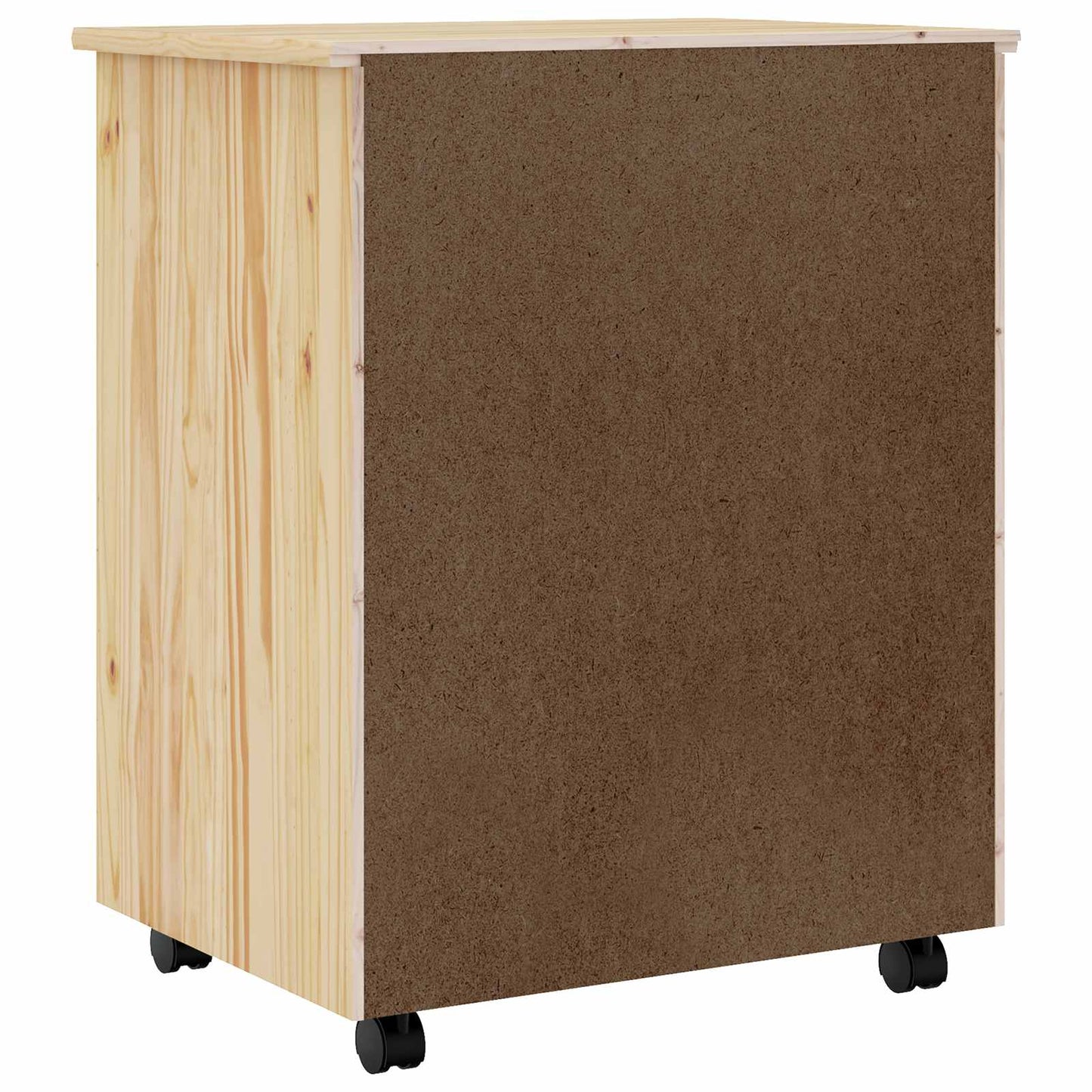 Rullende skap med skuffer MOSS Klar lakk 53 x 39 x 65,5 cm