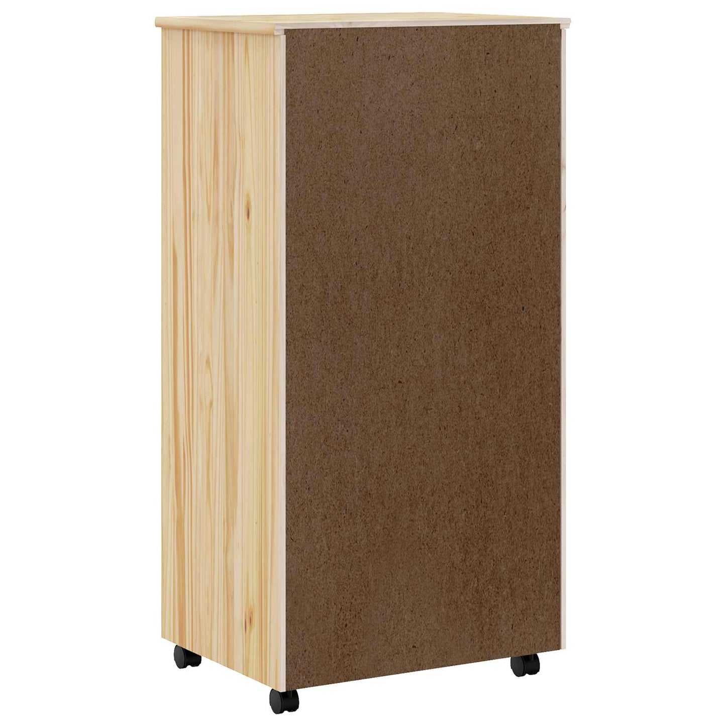 Rullende skap med skuffer MOSS Klar lakk 53 x 39 x 103 cm