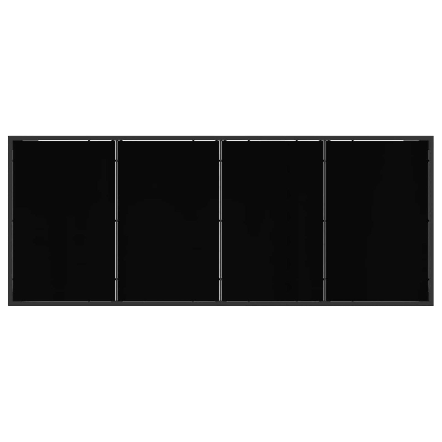 Utemøbelsett 7 pcs Svart og Anthracite Textilene