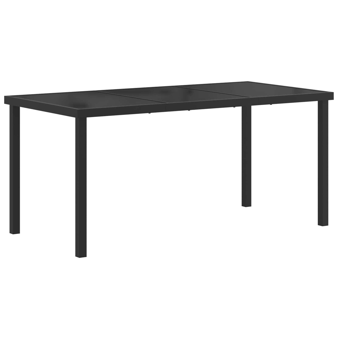 Utemøbelsett 5 pcs Svart og Anthracite Textilene