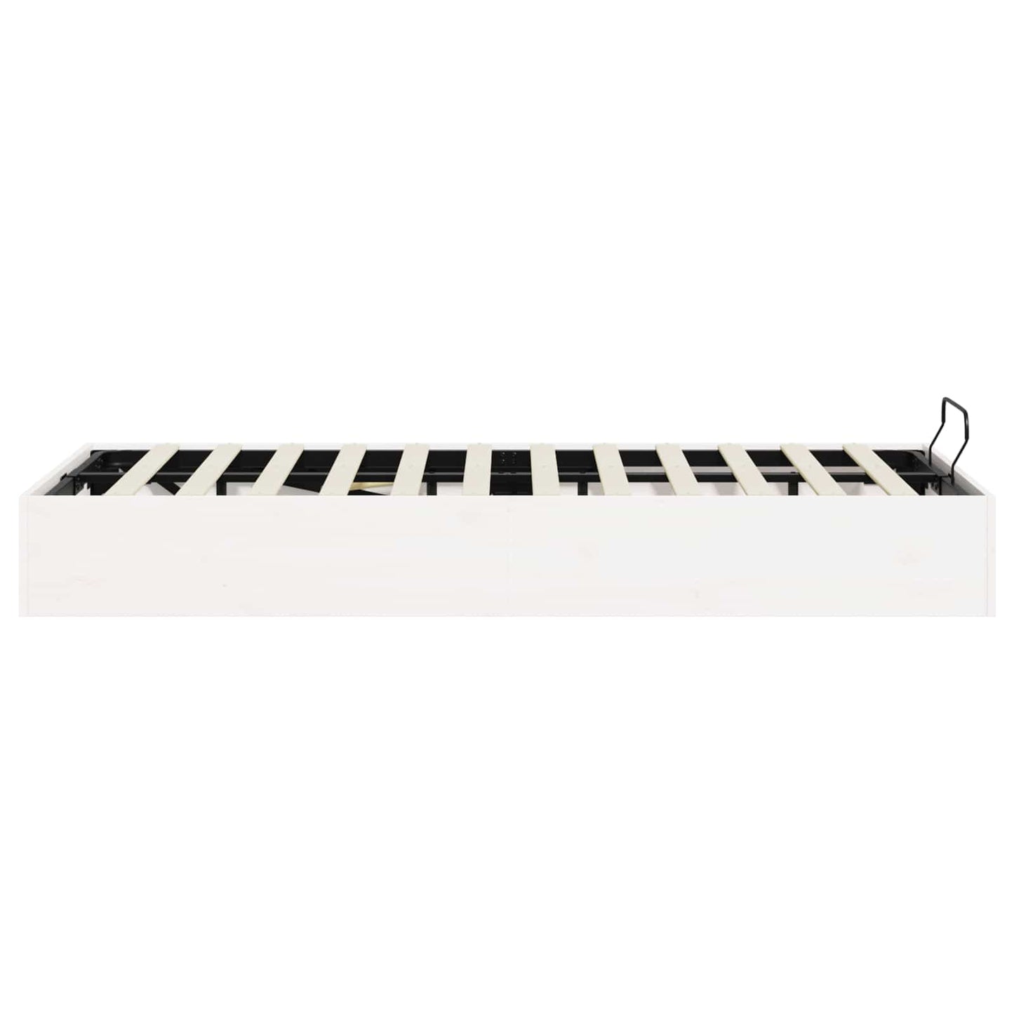 Ottoman Seng Ramme med Oppbevaring Hvit 120 x 190 cm