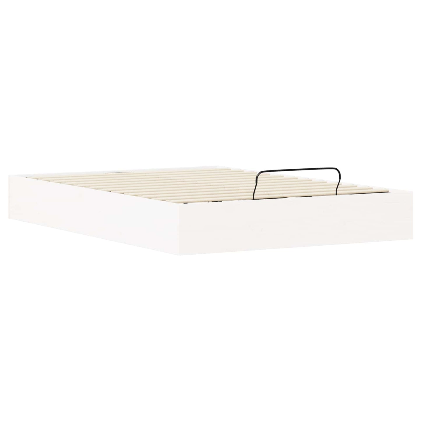 Ottoman Seng Ramme med Oppbevaring Hvit 135 x 190 cm