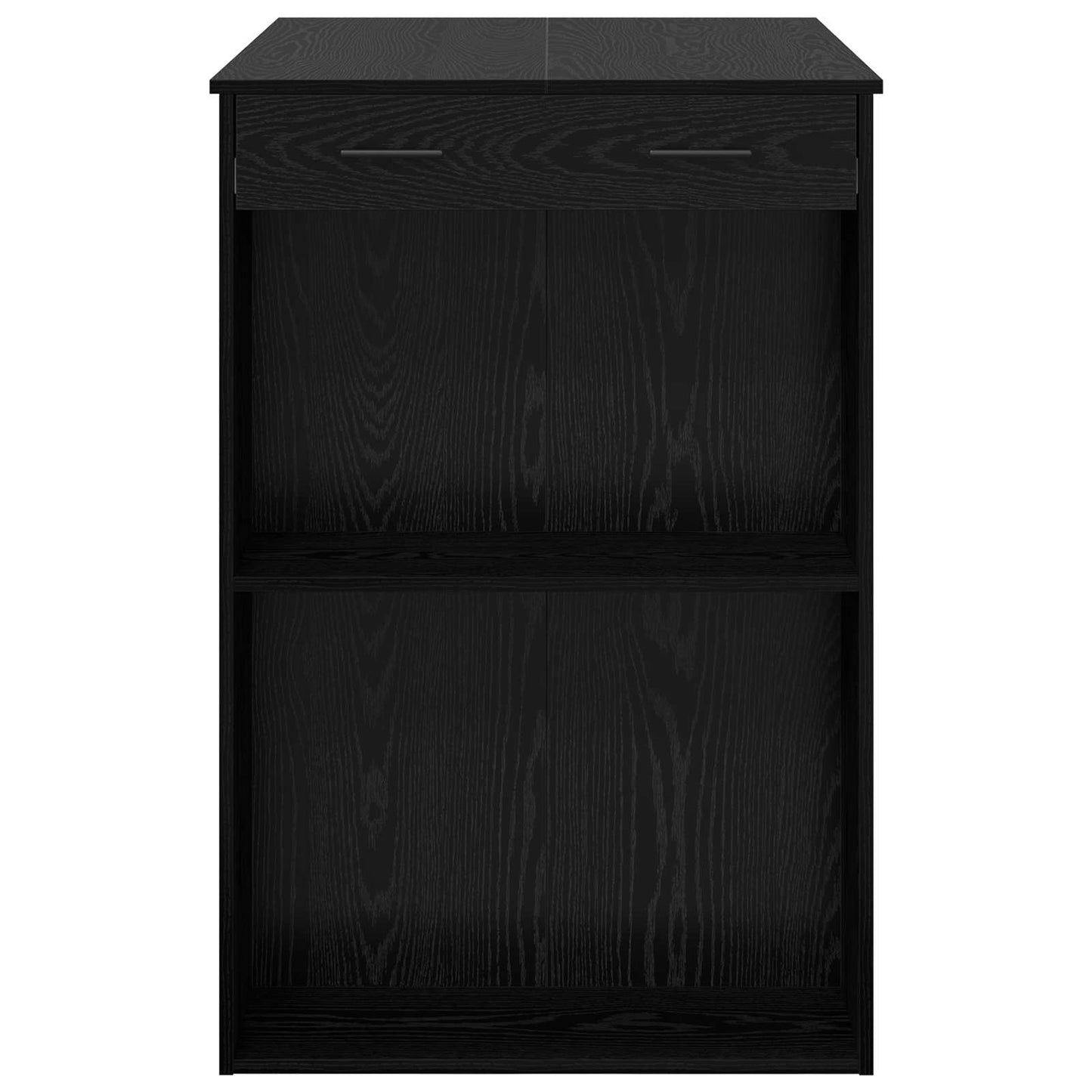 Barbord med skuff Svart Eik 102 x 70 x 103,5 cm Konstruert tre