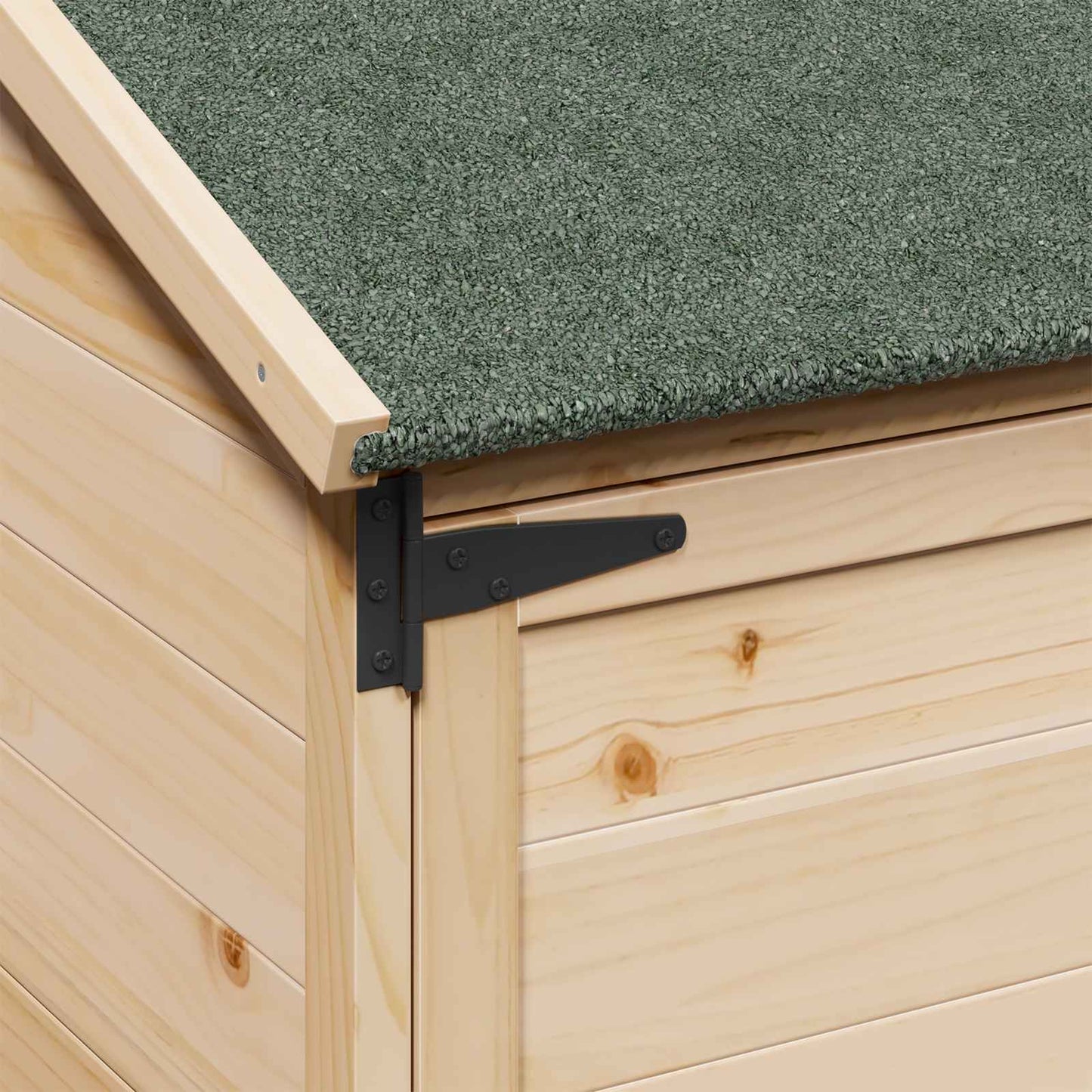 Hagehus med tak Naturlig 59 x 56 x 113,5 cm Massiv Furu Tre